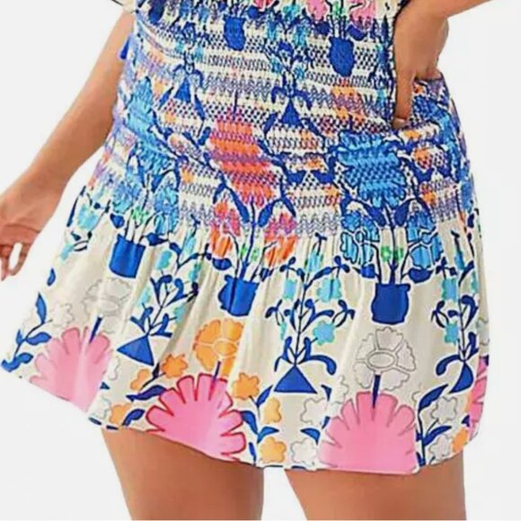 Anthropologie Plenty By Tracy Reese Flounced Floral  Mini Skirt - Picture 1 of 4